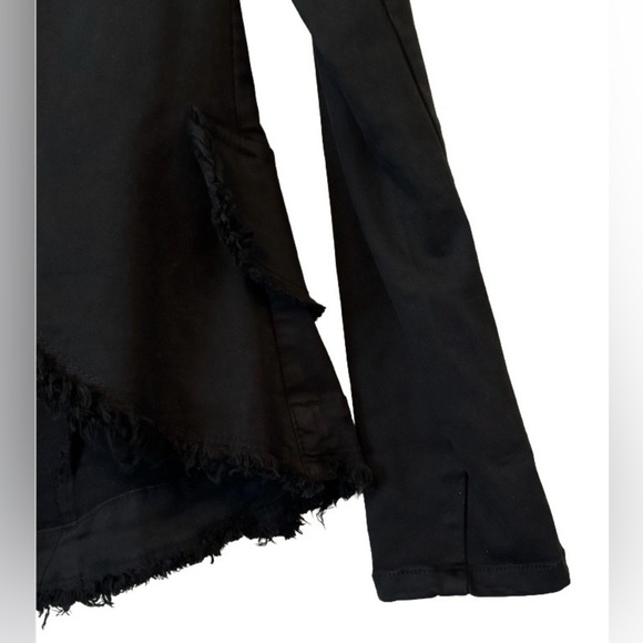 No. 6 lghtwght blk denim military jkt w rounded bk hm & frnge SZ L Sgt Peppers - Picture 7 of 9